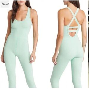 FP movement free throw onesie S free people color sage bush mint green